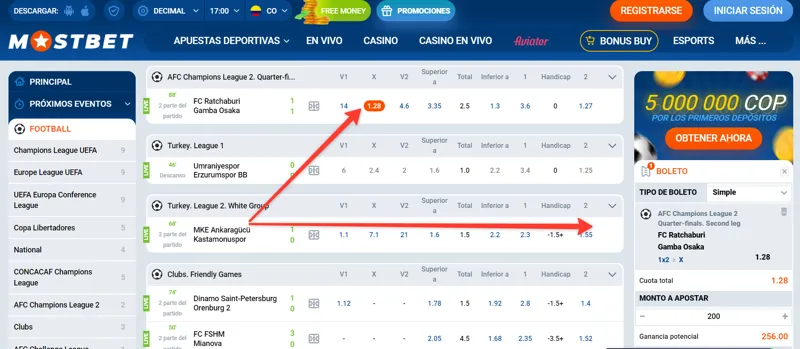 Boleta de apuestas de fútbol