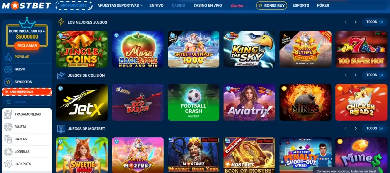 Casino en línea MostBet en Colombia