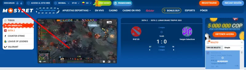 Aplicaciones de MostBet para dispositivos Android e iOS